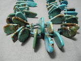 One Of Best Vintage Native American Navajo Nugget Turquoise Heishi Necklace Old-Nativo Arts