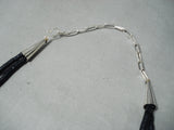 Important Intricate Native American Tirquoise Sterling Silver Necklace-Nativo Arts