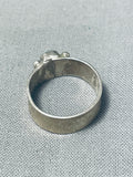 Stunning Vintage Native American Navajo Royston Turquoise Sterling Silver Ring-Nativo Arts