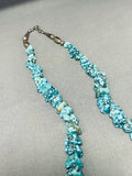 Single Or Double Strand Vintage Native American Navajo Chunky Turquoise Necklace Old-Nativo Arts