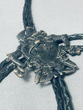 Rare Vintage Tasmanian Devil Sterling Silver Bolo Tie Old-Nativo Arts