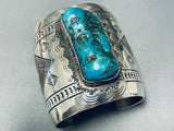 Important Virg Reeder Vintage Native American Navajo Turquoise Sterling Silver Bracelet-Nativo Arts
