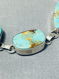 Gorgeous Vintage Native American Navajo 7 Royston Turquoise Sterling Silver Bracelet-Nativo Arts