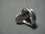Important Jeanette Dale Sterling Silver Native American Navajo Wildhorse Turquoise Ring-Nativo Arts