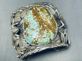 238 Gram Whopping Native American #8 Turquoise Sterling Silver Bracelet-Nativo Arts
