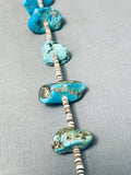 Native American Marvelous Vintage Santo Domingo Turquoise Sterling Silver Necklace-Nativo Arts