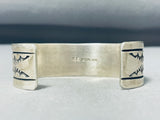 Brilliant Native American Navajo Sterling Silver Bracelet-Nativo Arts
