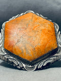 Best Vintage Native American Navajo Spiny Oyster Sterling Silver Bracelet-Nativo Arts