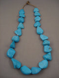 410 Grams Monster Turquoise Nugget Vintage Navajo Native American Jewelry jewelry Necklace-Nativo Arts