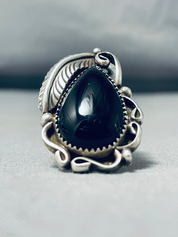 Size 9 Handmade Sterling Silver Unique Statement Black Onyx Ring – NY Texas  Style Boutique