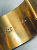 Native American Orville Tsinnie Authentic Rare Vintage Brass Bracelet-Nativo Arts