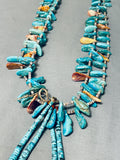 One Of The Finest Vintage Native American Navajo Turquoise Jacla Animal Fetish Necklace-Nativo Arts