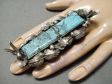 One Of The Craziest Native American Turquoise Sterling Silver Bird Ring-Nativo Arts