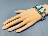 Extremely Rare Orvil Jack Turquoise Vintage Native American Navajo Sterling Silver Bracelet-Nativo Arts