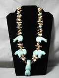 One Of The Best Vintage Navajo #8 Turquoise Bead Native American Necklace-Nativo Arts