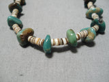 Native American Wonderful Vintage Santo Domingo Royston Turquoise Heishi Necklace-Nativo Arts