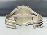 Important Vintage Native American Navajo Charoite Sterling Silver Bracelet-Nativo Arts