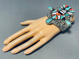 The Best Ever Vintage Native American Navajo Ben Begaye (d) Sterling Silver Turquoise Bracelet-Nativo Arts