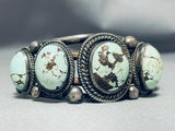 Museum Vintage Native American Navajo Dry Creek Turquoise Sterling Silver Bracelet-Nativo Arts