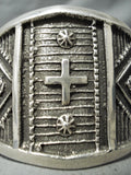 Incredible Navajo Sterling Silver Crosses Bracelet Native American-Nativo Arts
