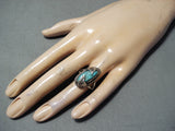 Kay Rogers Navajo Turquoise Sterling Silver Ring Native American-Nativo Arts