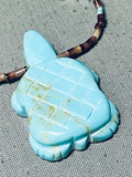 Wonderful Vintage Native American Zuni Turquoise Turtles Sterling Silver Necklace-Nativo Arts