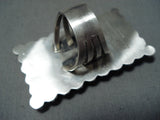 Massive San Felipe 8 Turquoise Sterling Silver Ring-Nativo Arts