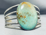 Outstanding Vintage Native American Navajo Royston Turquoise Sterling Silver Bracelet Signed-Nativo Arts