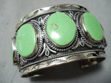 Huge Vintage Navajo/ Mexican Gapseite Sterling Silver Bracelet-Nativo Arts
