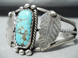 Native American Superb Vintage 8 Turquoise Sterling Silver Bracelet-Nativo Arts
