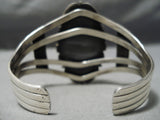 Dramatic Vintage Native American Navajo Damale Turquoise Sterling Silver Bracelet Old-Nativo Arts