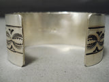 Exceptional Navajo Sterling Silver Bracelet Native American-Nativo Arts