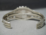 Important Vintage Native American Navajo Verdy Jake Turquoise Sterling Silver Bracelet-Nativo Arts
