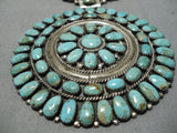 Spectacular Vintage Native American Navajo Royston Turquoise Sterling Silver Necklace-Nativo Arts