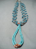 Fantastic Vintage Native American Navajo Old Kingman Royston Turquoise Jacla Necklace-Nativo Arts