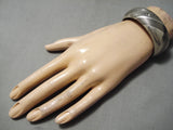 Quality Silver Work!! Vintage Native American Navajo Sterling Bracelet Cuff Old-Nativo Arts