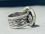 Important Ben Begaye (d.) Vintage Native American Navajo Lapis Sterling Silver Ring-Nativo Arts