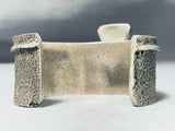 Heavy 151 Gram Vintage Native American Navajo Turquoise Sterling Silver Inlay Bracelet-Nativo Arts