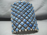 One Of The Best Native American Navajo Lapis Sterling Silver Bracelet-Nativo Arts