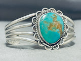 Stunning Vintage Native American Navajo Royston Turquoise Sterling Silver Bracelet-Nativo Arts