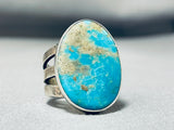 Rare Turquoise Gilbert Sterling Silver Native American Ring-Nativo Arts