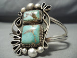 Ray Nez Navajo Royston Turquoise Sterling Silver Bracelet Native American-Nativo Arts