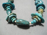 Native American Impressive Vintage Santo Domingo Royston & Old Kingman Turquoise Necklace-Nativo Arts