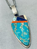 Very Important Vintage Native American Navajo Wes Willie Turquoise Sterling Silver Bracelet-Nativo Arts