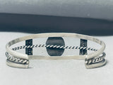 Incredible Vintage Native American Navajo Cerrillos Turquoise Sterling Silver Bracelet-Nativo Arts