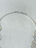 Gasp! Completely Hand Carved Vintage Native American Navajo Bear Sterling Silver Necklace-Nativo Arts