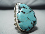 Huge Vintage Native American Navajo Spidervein Sterling Silver Huge Ring-Nativo Arts