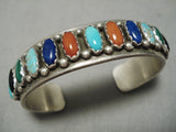 Incredible Vintage Native American Navajo Turquoise Sterling Silver Bracelet-Nativo Arts