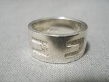 Marvelous Vintage Cheyenne Sterling Silver Ring Old Native American-Nativo Arts