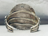 Authentic Vmb Vintage Native American Navajo Turquoise Sterling Silver Bracelet Old-Nativo Arts